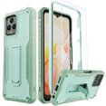 thumbnail image 1 of ExoGuard For T-Mobile REVVL 6 Case, Phone Case with Screen Protector and Kickstand (Green), 1 of 7