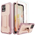 thumbnail image 1 of ExoGuard For T-Mobile REVVL 6 Case, Phone Case with Screen Protector and Kickstand (Pink), 1 of 7