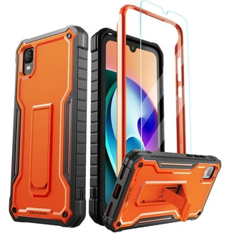 TJS for TCL K11 T432W / TCL 502 Phone Case, with Tempered Glass Screen  Protector, Dual Layer Hybrid Magnetic Support Shockproof Heavy Duty Cover  (Black) - Walmart.com