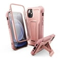 thumbnail image 1 of ExoGuard For iPhone 12 Mini Case, Phone Case with Screen Protector and Kickstand (Pink), 1 of 7