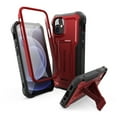 thumbnail image 1 of ExoGuard For iPhone 12 Mini Case, Phone Case with Screen Protector and Kickstand (Red), 1 of 7