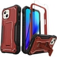 thumbnail image 1 of ExoGuard For iPhone 13 Mini Case, Phone Case with Screen Protector and Kickstand (Red), 1 of 7
