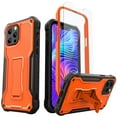 thumbnail image 1 of ExoGuard For iPhone 13 Pro Max Case, Phone Case with Screen Protector and Kickstand (Orange), 1 of 7