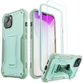 thumbnail image 1 of ExoGuard For iPhone 14 Case, Phone Case with Screen Protector and Kickstand (Green), 1 of 7