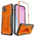 thumbnail image 1 of ExoGuard For iPhone 14 Plus Case, Phone Case with Screen Protector and Kickstand (Orange), 1 of 7
