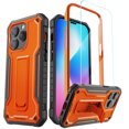 thumbnail image 1 of ExoGuard For iPhone 14 Pro Case, Phone Case with Screen Protector and Kickstand (Orange), 1 of 7