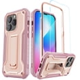 thumbnail image 1 of ExoGuard For iPhone 14 Pro Case, Phone Case with Screen Protector and Kickstand (Pink), 1 of 7