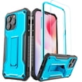 thumbnail image 1 of ExoGuard For iPhone 14 Pro Max Case, Phone Case with Screen Protector and Kickstand (Blue), 1 of 7