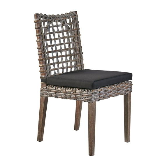 Exodis Mahogany Upholstered Dining Chair, Brown (Set of 2)