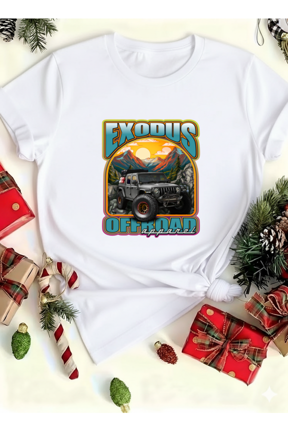Exodus Offroad Adventure Apparel Rugged Trail Graphic Unisex T-Shirt up to size 5XL