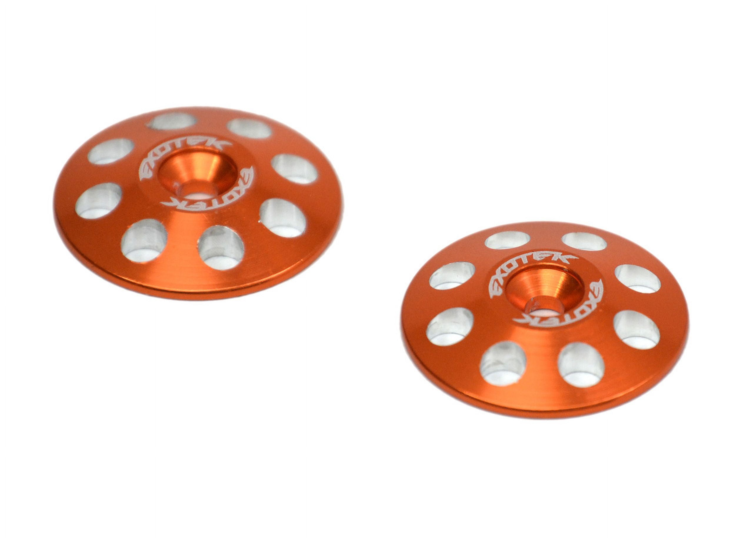 Wing Button Exotek 1665ORG 1/8 Buggy XL Wing Buttons 22mm 2 Orange - Walmart.com