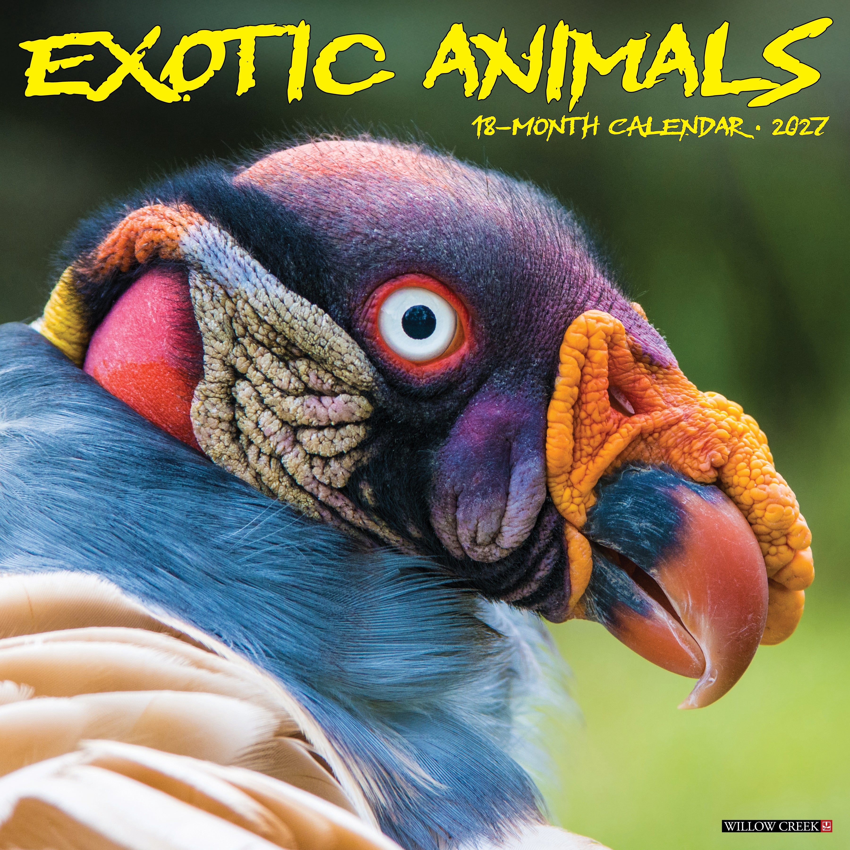 Willow Creek Press, Exotic Animals 2027 Wall Calendar