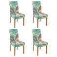 thumbnail image 1 of Exotic and Artistic Paisley Bohemian Dining Chair Covers 4 Pack with Vintage Floral Ethnic Retro Colorful Pattern Washable Polyester Stretch Slipcovers Removable Protector for Classic Home, 1 of 7