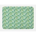 thumbnail image 1 of Exotic Bath Mat, Summer Botany Themed Repeating Tropical Foliage Jungle Leaves Pattern, Plush Bathroom Decor Mat with Non Slip Backing, 29.5" X 17.5", Multicolor, by Ambesonne, 1 of 2