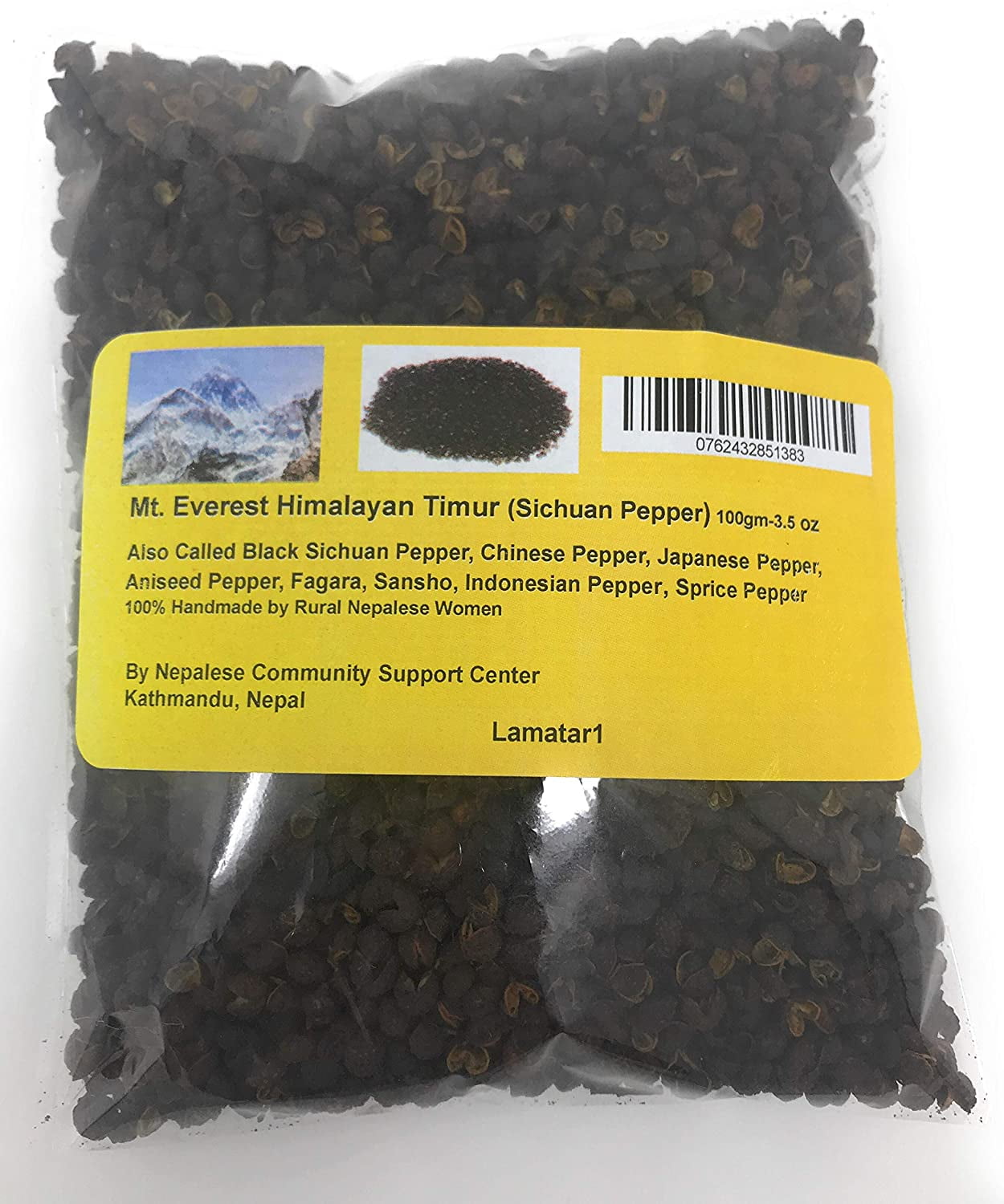 Exotic Black Szechwan Pepper (3.5 oz) Handpicked from Nepal's Wild