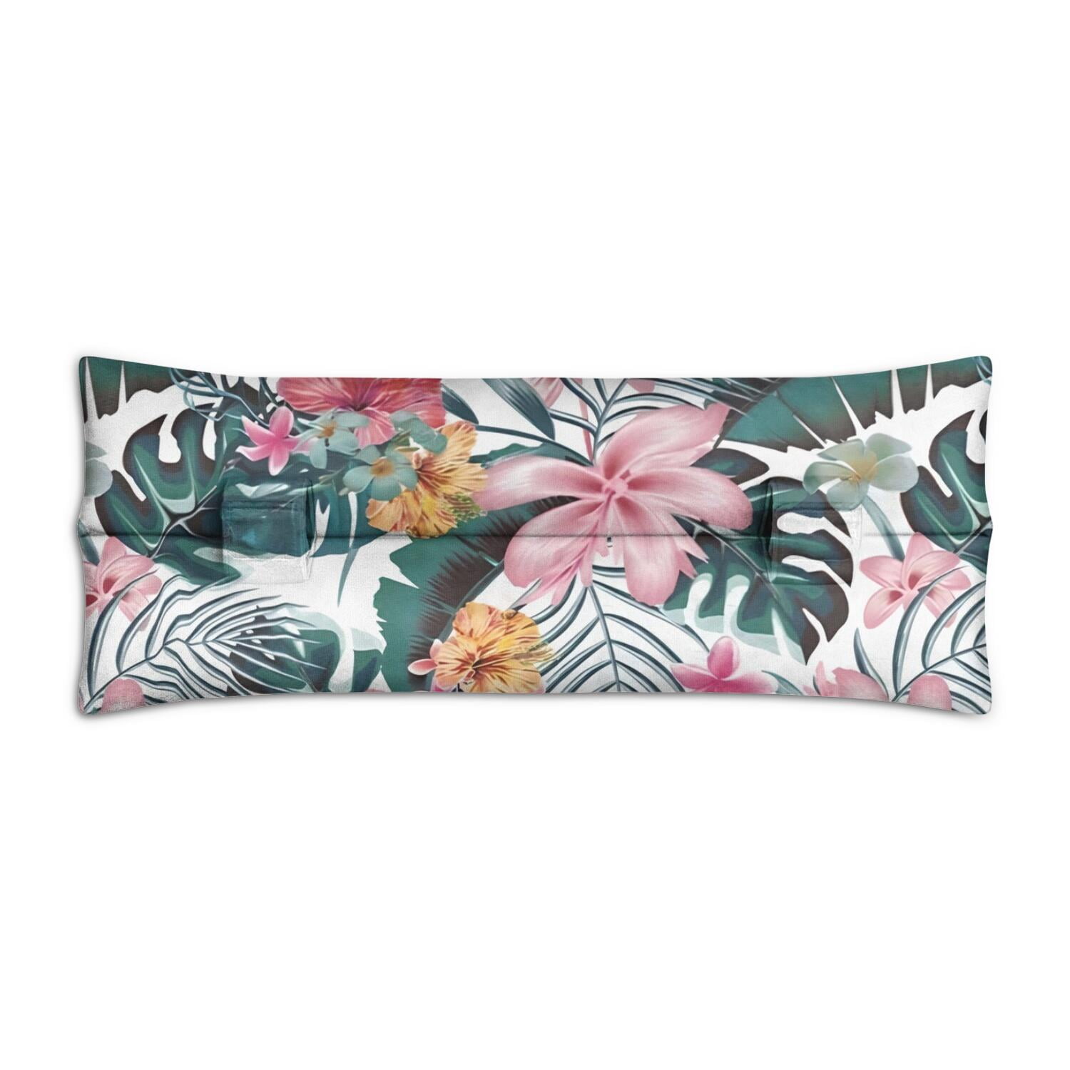 Exotic Botanical Print Mastectomy Pillow for Car - 2-Inch Thick Seatbelt Cushion - Post Breast Surgery Comfort with Jungle Theme