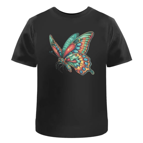 Exotic Butterfly in Flight T-Shirt – Unisex 100% Cotton Nature-Inspired Tee