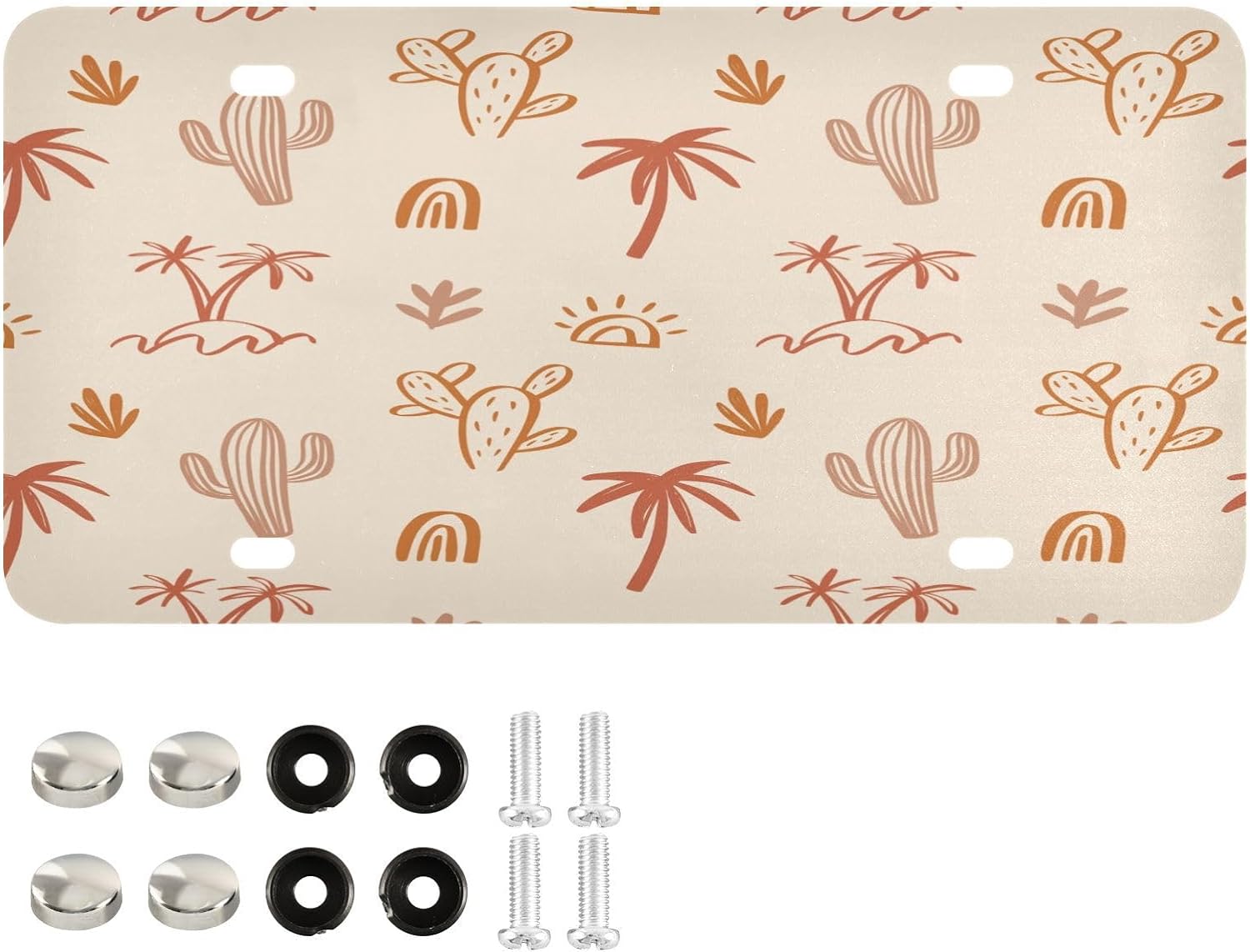 Exotic Cactus Summer Palm Tree License Plates Front License Plate