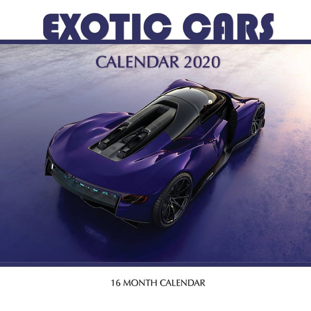Exotic Cars Calendar 2020 16 Month Calendar (Paperback)
