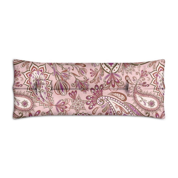 Exotic Chic Paisley Pattern Seatbelt Pillow - Post-Surgery Mastectomy Heart Surgery Recovery Cushion - Artistic Elegant Car Travel Pillow for Women
