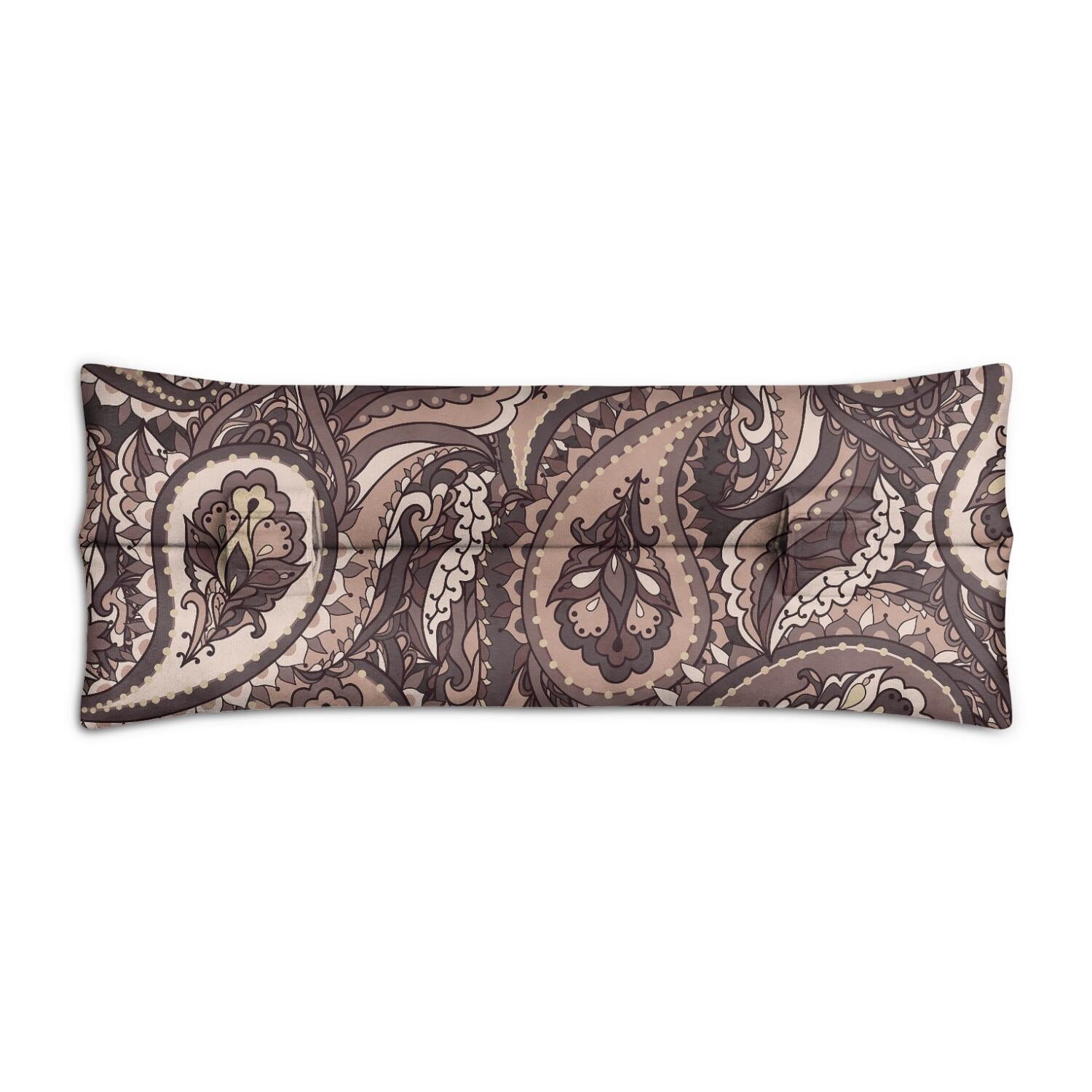 Exotic Chic Paisley Pattern Seatbelt Pillow - Post-Surgery Mastectomy Heart Surgery Recovery Cushion - Artistic Elegant Car Travel Pillow for Women