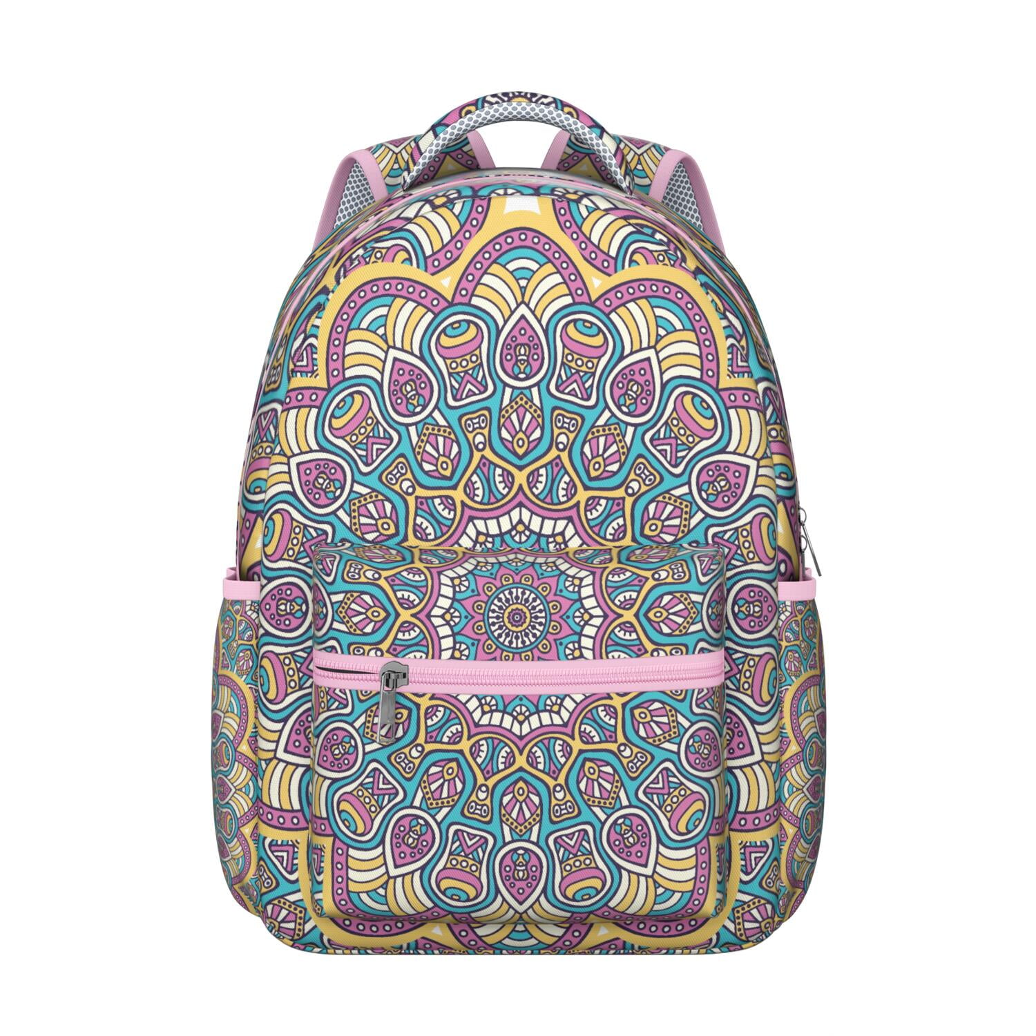 Exotic Cultural Mandala Backpack for Students Durable and  display picture 2