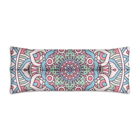 Exotic Cultural Mandala Seat Belt Pillow - Soft Mastectomy Car Cushion - Post Surgery Chest Protector with Mystic Ethnic Design