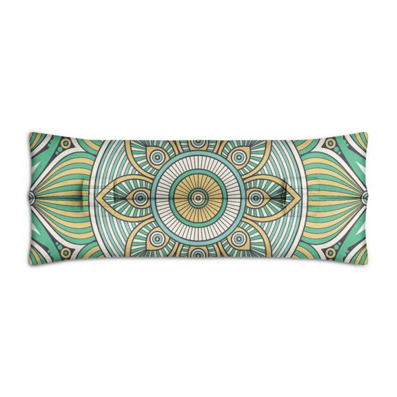 Exotic Cultural Mandala Seatbelt Pillow - Plush Post Surgery Cushion for Mastectomy - Universal Fit Car Seat Belt Pad with Ethnic Art