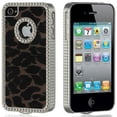 thumbnail image 1 of Exotic Diamond Chrome Case and Screen Protector for iPhone 4 / 4S - Leopard Velvet Brown, 1 of 3