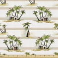 thumbnail image 1 of Ambesonne Exotic Fabric by the Yard Upholstery, Tropic Island House, 5 Yards, Multicolor, 1 of 4