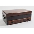 thumbnail image 1 of Flaming AMISH Birch, One-Drawer Jewel Chest. Soft-Suede Linings with Double Swing-Out Chain bars; Four Bracelet Pillows in top Deck; Multiple Compartments in Drawer. AMISH Crafted & Made in USA!, 1 of 2