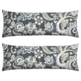 thumbnail image 1 of Exotic Floral Body Pillow Cover 20x54 - Elegant Antique Pillowcase with Hidden Zipper, Machine Washable & Breathable for Adults, 1 of 4