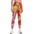 thumbnail image 1 of Exotic Flowers Colorful Explosion Leggings Women's sports pants Clothing fitness sportswear gym sports for Womens Leggings, 1 of 6
