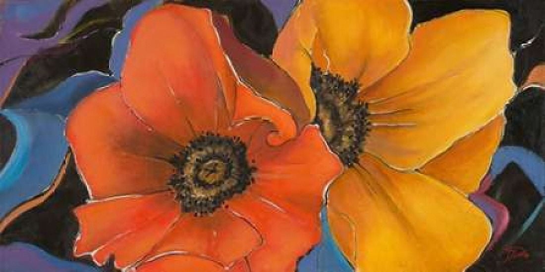 Exotic Flowers I Canvas Art - Patricia Pinto (10 x 20)