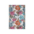 thumbnail image 1 of Exotic Hanging Pocket Organizer, Tropical Lotus Water Lily Hibiscus Blooms and Leaves Paradise Buds Botany Print, Printed Polyester Storage Bag with Pockets, 14" x 20", Multicolor, 1 of 2