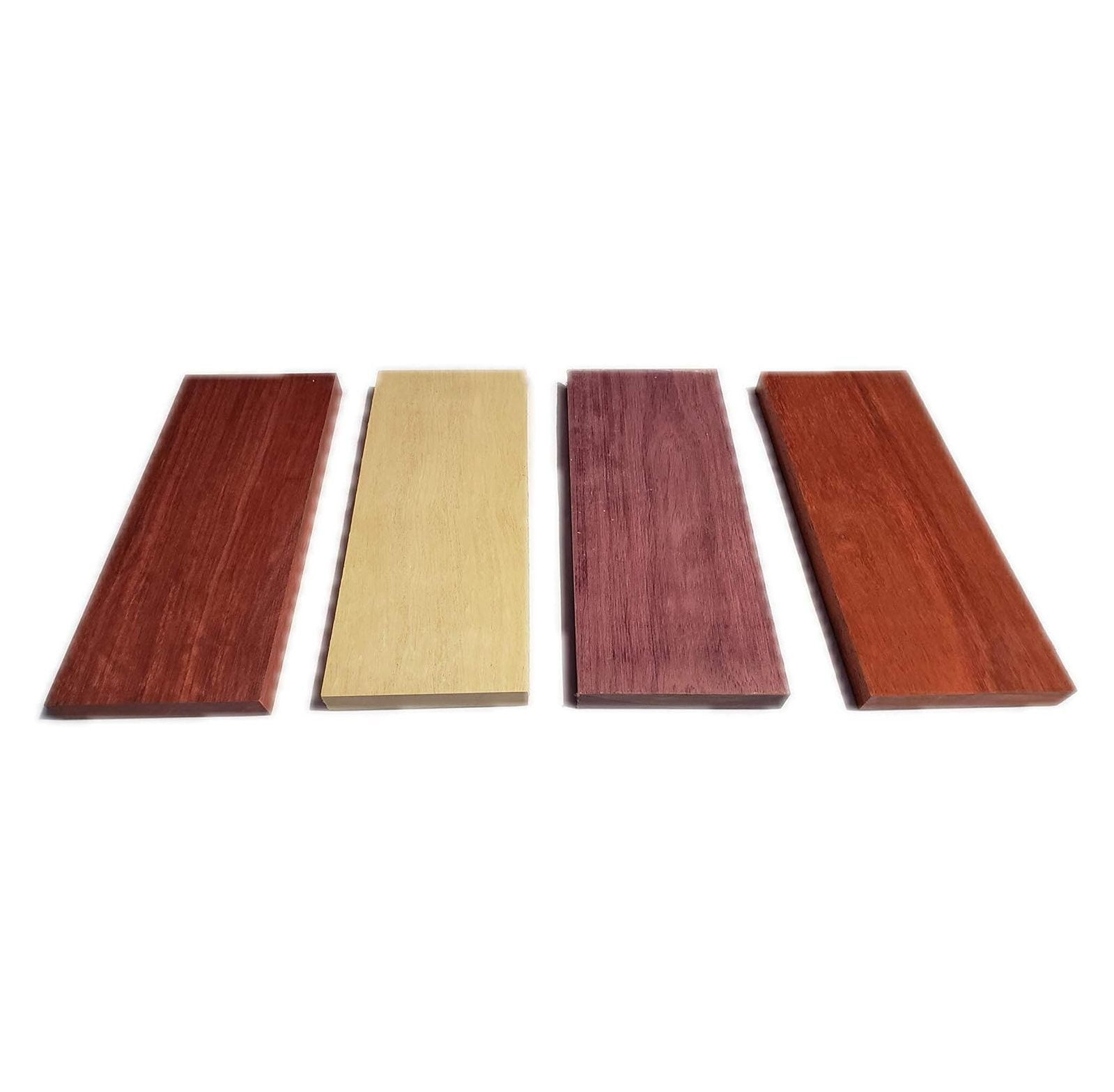 Exotic Hardwood Assortment Mixed Species Purple Heart, Padauk
