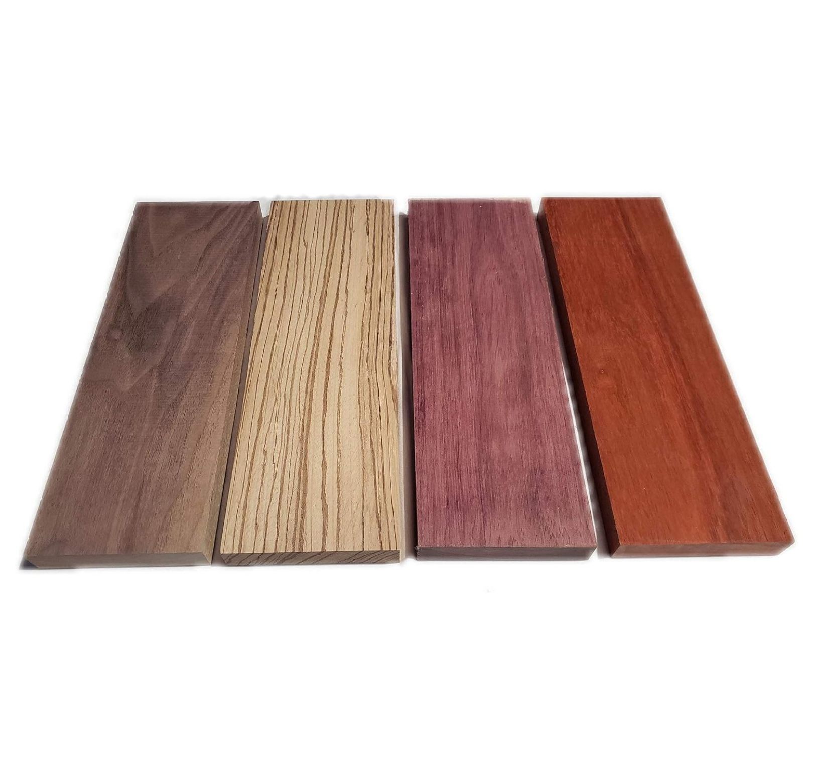 Exotic Hardwood Assortment Mixed Species Purple Heart, Padauk