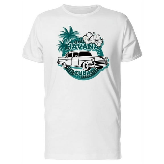 Exotic Havana Cuba Classic Car T-Shirt Men -Image by Shutterstock, Male Large