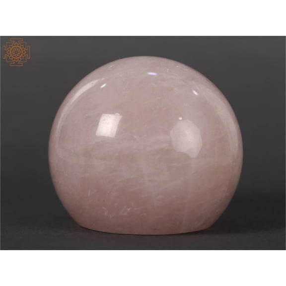 2" Small Natural Rose Quartz Stone Round Paper Weight