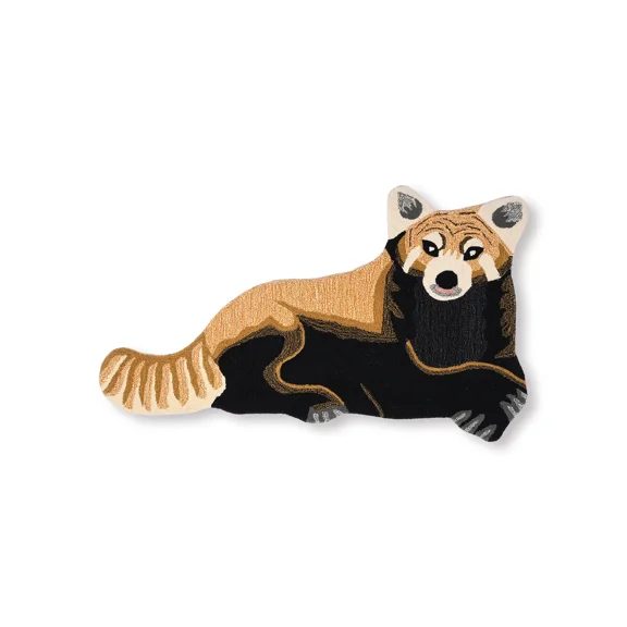 Exotic India Fox Shaped Rug Animals Design Bath Mat Non-Slip | Soft Wool Yogic Asana Carpet | Animal Rug's for Bedroom Office Living Room Kitchen Floor Mat