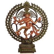 Exotic India Nataraja in Om, Patina Color