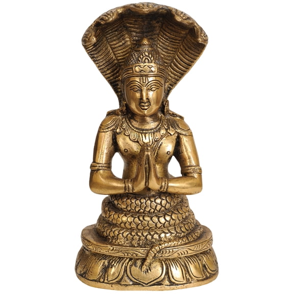 8" Patanjali Brass Sculpture | Handmade | Made in India