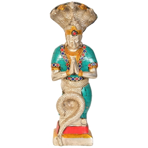 9" Brass Patanjali Statue Yoga Founder Handmade Rishi Sage