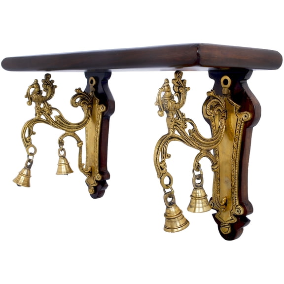 Peacock Shelf (Altar) with Bells