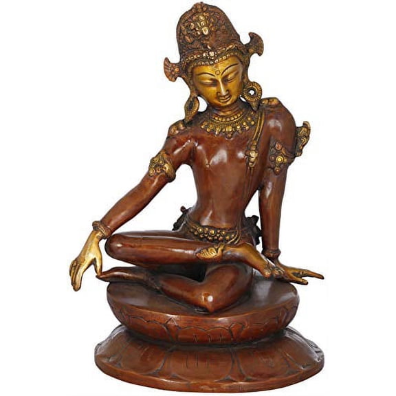 Exotic India Rain God Indra - Brass Statue