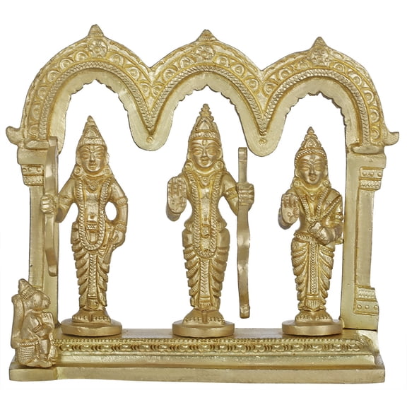 4" Rama Durbar Statue in Brass | Handmade | Made in India