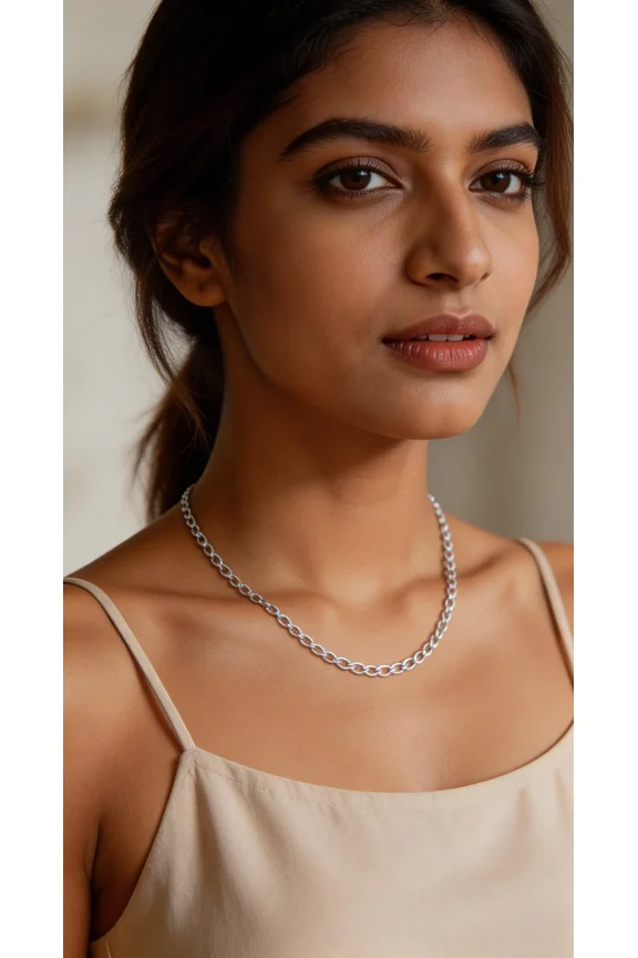 Sterling Chain with Spring Closure | Sterling Silver Necklaces