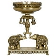 thumbnail image 1 of Exotic India The Royal Elephant Urli with Bells - Brass Statue, 1 of 2