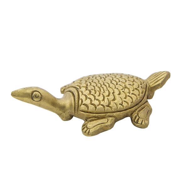 1" Vastu Tortoise Small Statue in Brass | Handmade | Made in India