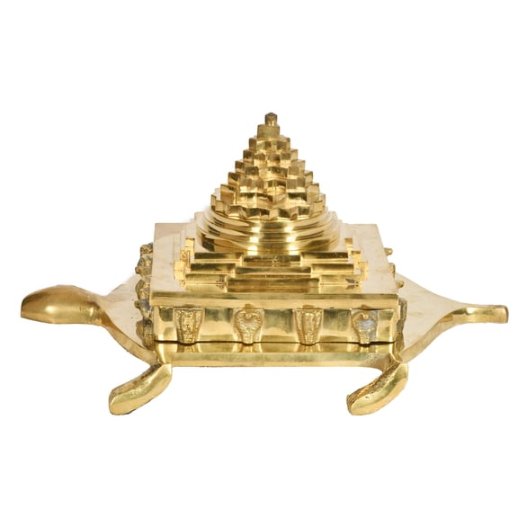 Vastu Brass Yantra Tortoise With Several Snake Hoods
